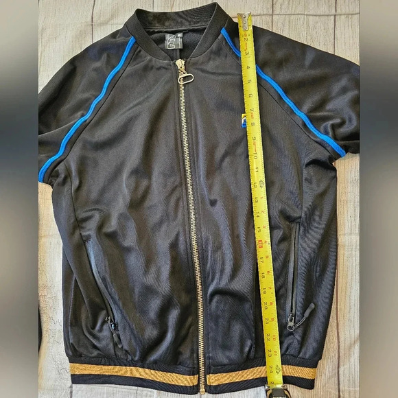 PE Nation Women's Full Zip Black Track Jacket Size XS/Small Vintage Zip Pockets - Picture 11 of 11